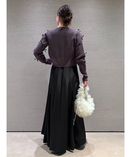 WEB限定カラーあり】リボンモチーフカーディガン(505825627