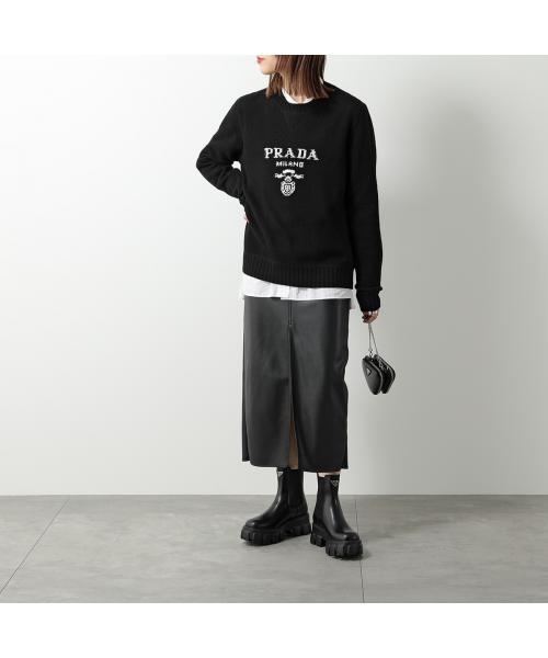 PRADA サイドゴアブーツ モノリス 1T256N B4L レザー(505829420 PRADA サイドゴアブーツ モノリス 1T256N B4L レザー(505829420