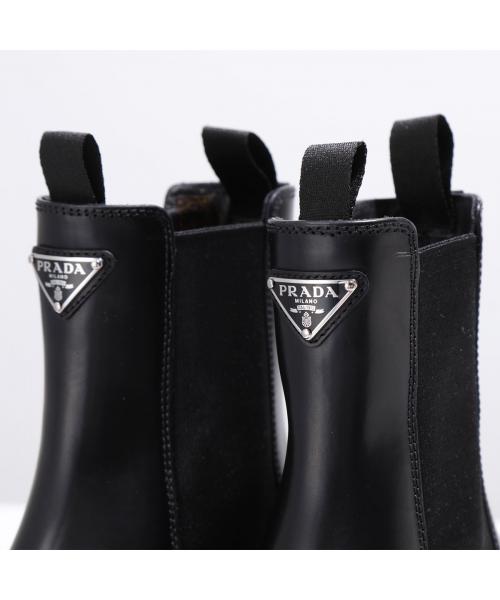 PRADA サイドゴアブーツ モノリス 1T256N B4L レザー(505829420