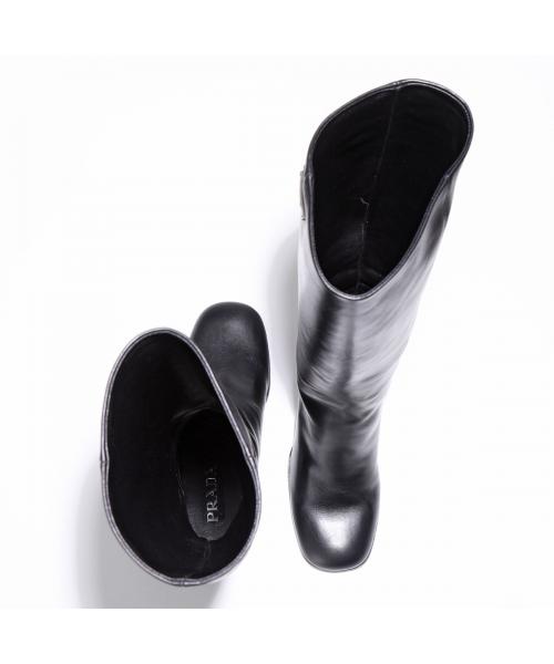 PRADA ロングブーツ 1W233N 070 トライアングルロゴ PRADA プラダ ロングブーツ 1W233N 070 レディース