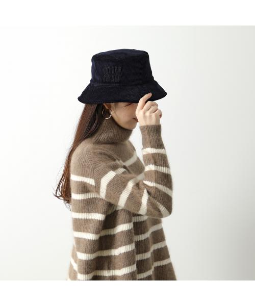 セール】MIUMIU バケットハット 5HC196 2F81 ベルベット セール】MIUMIU バケットハット 5HC196 2F81 ベルベット