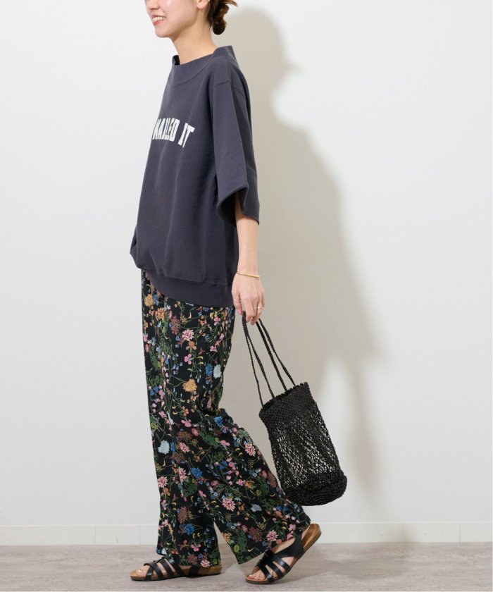 訳あってお買い得！30～80％OFF 追加》ブラックフローラルイージーパンツ(505830222 パンツ