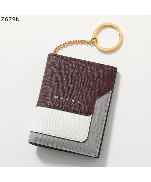 セール】MARNI カードケース PFMO0076U1 LV520 キーリング付き セール】MARNI カードケース PFMO0076U1 LV520 キーリング付き