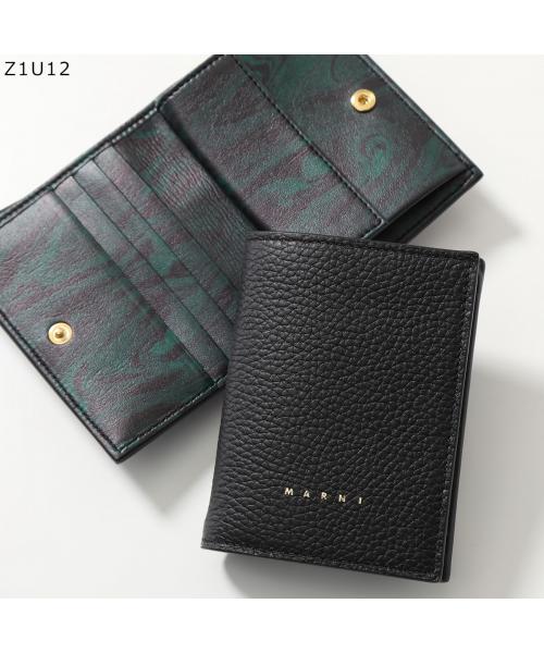 セール】MARNI 二つ折り財布 PFMOQ14Q06 LV688 ロゴプリント