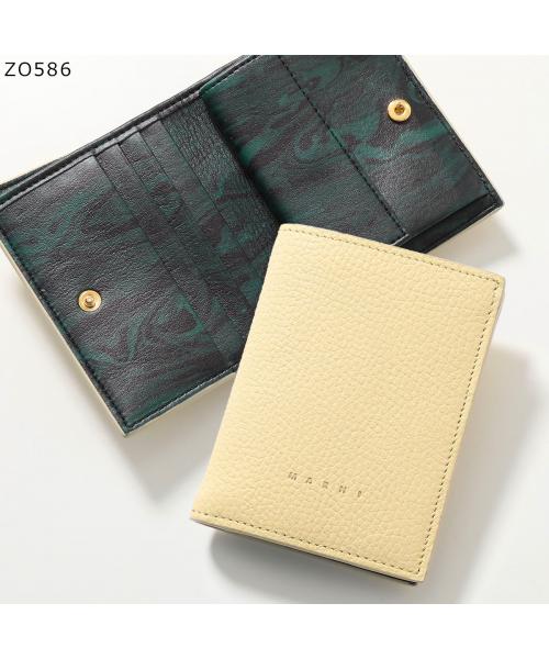 セール】MARNI 二つ折り財布 PFMOQ14Q06 LV688 ロゴプリント