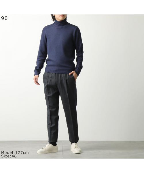 【BRIGLIA 1949 】ウール100% 1プリーツテーパードパンツ 46 BRIGLIA 1949 】ウール100% 1プリーツテーパードパンツ 46