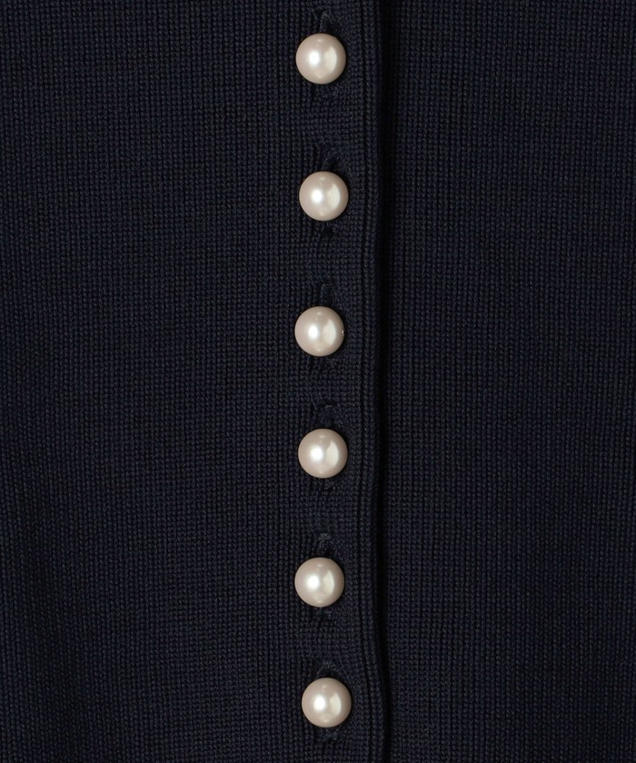 セール 40%OFF】パールコンビ クルーネックカーディガン