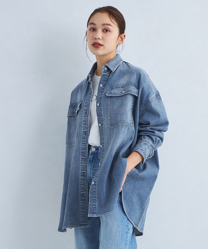 【返品不可】 別注】＜HEALTHY DENIM＞Almond シャツ(505831132 デニム トップス