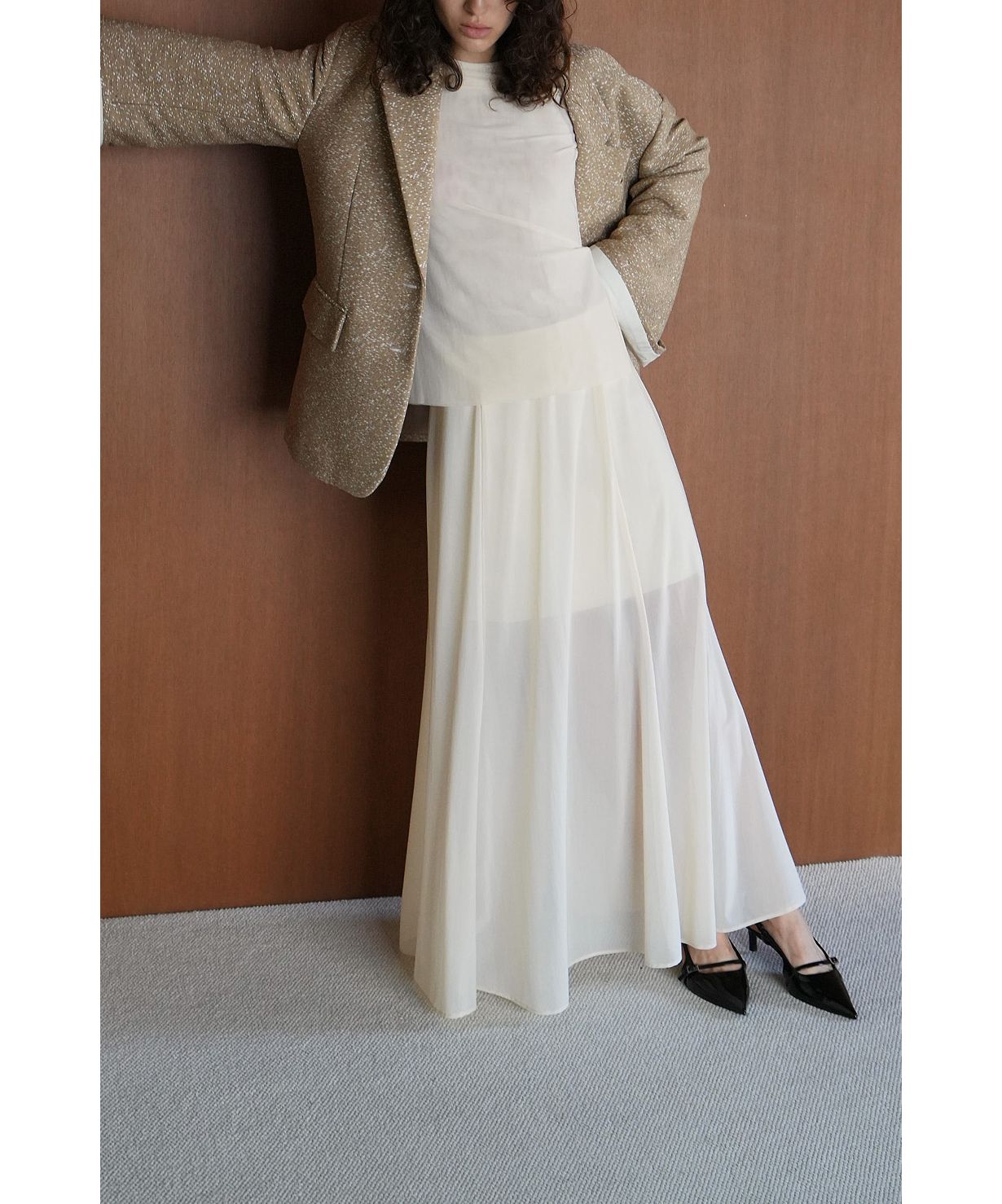 クラネ　シアーフレアマーメイドスカート セール】SHEER FLARE MERMAID SKIRT(505834064) | クラネ(CLANE