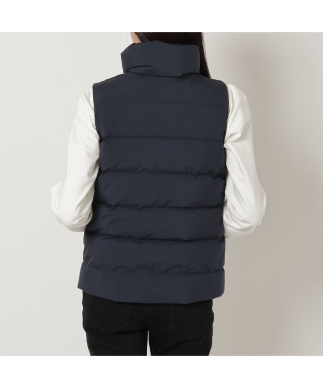 【破けあり】PYRENEX／ピレネックス/ダウンベスト　ネイビー 破けあり】PYRENEX／ピレネックス/ダウンベストネイビー