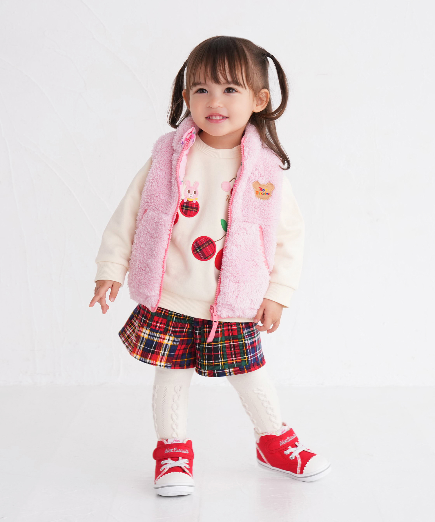 クーポン】【セール 25%OFF】さくらんぼ 裏毛パイル トレーナー