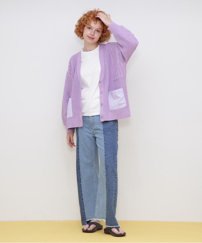 カーディガン 「直営店限定」MELANGE CARDIGAN/メランジカーディガン レディース セール】《直営店限定》L/S MELANGE CARDIGAN/メランジ