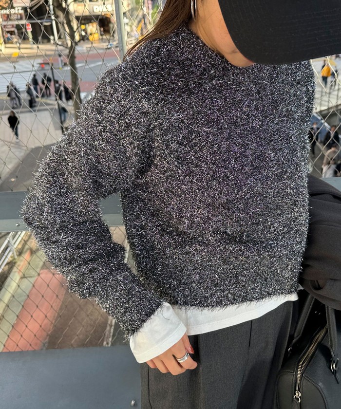 セール 40%OFF】ラメシャギープルオーバーニット(505830289