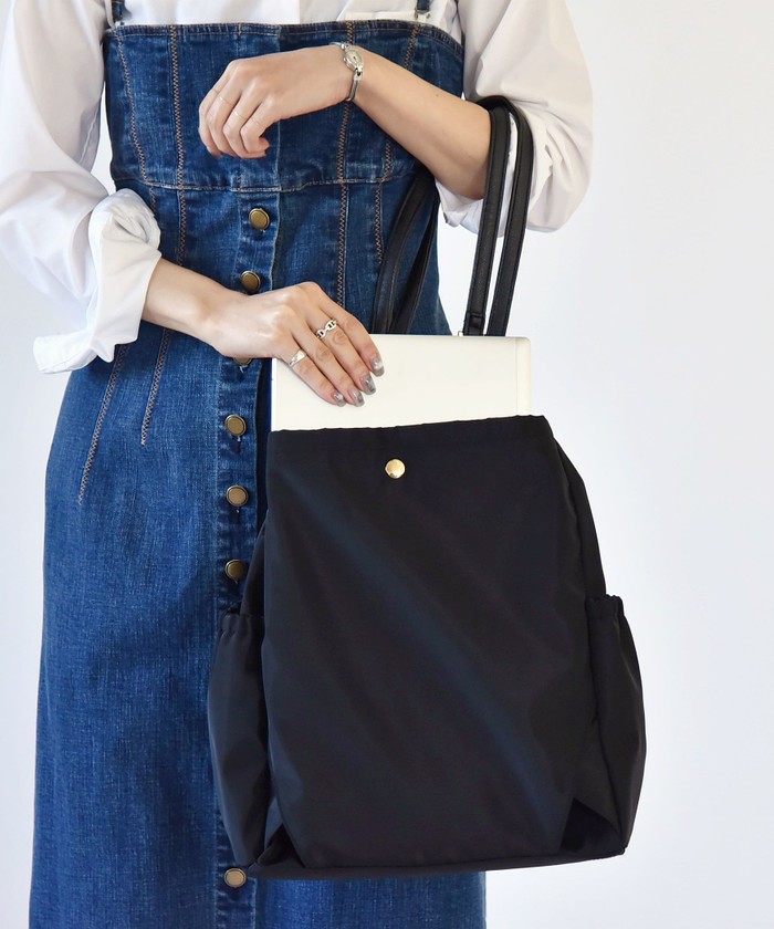 【新品タグ付き】quaranciel 2way リュックサック トートバック セール】quaranciel: 2way リュックサック トート バッグ（A4