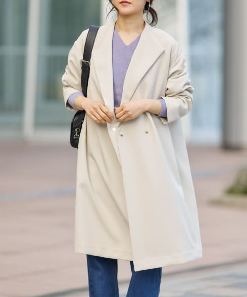 セール 20%OFF】ダブルクロスガウンコート(505839609 セール 20%OFF】ダブルクロスガウンコート(505839609