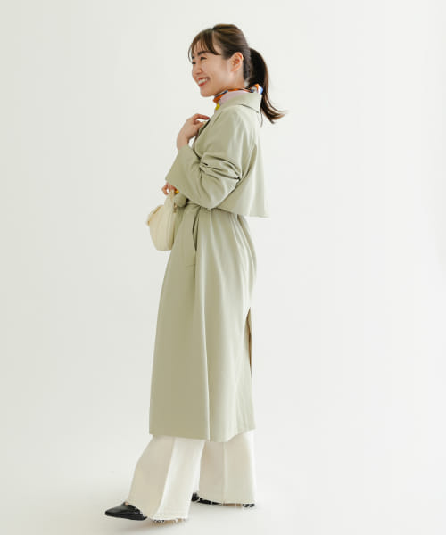 sheller 3rd AnniversaryBACKタックレンチコート ギャバタックスリーブトレンチコート|allureville OFFICIAL SITE