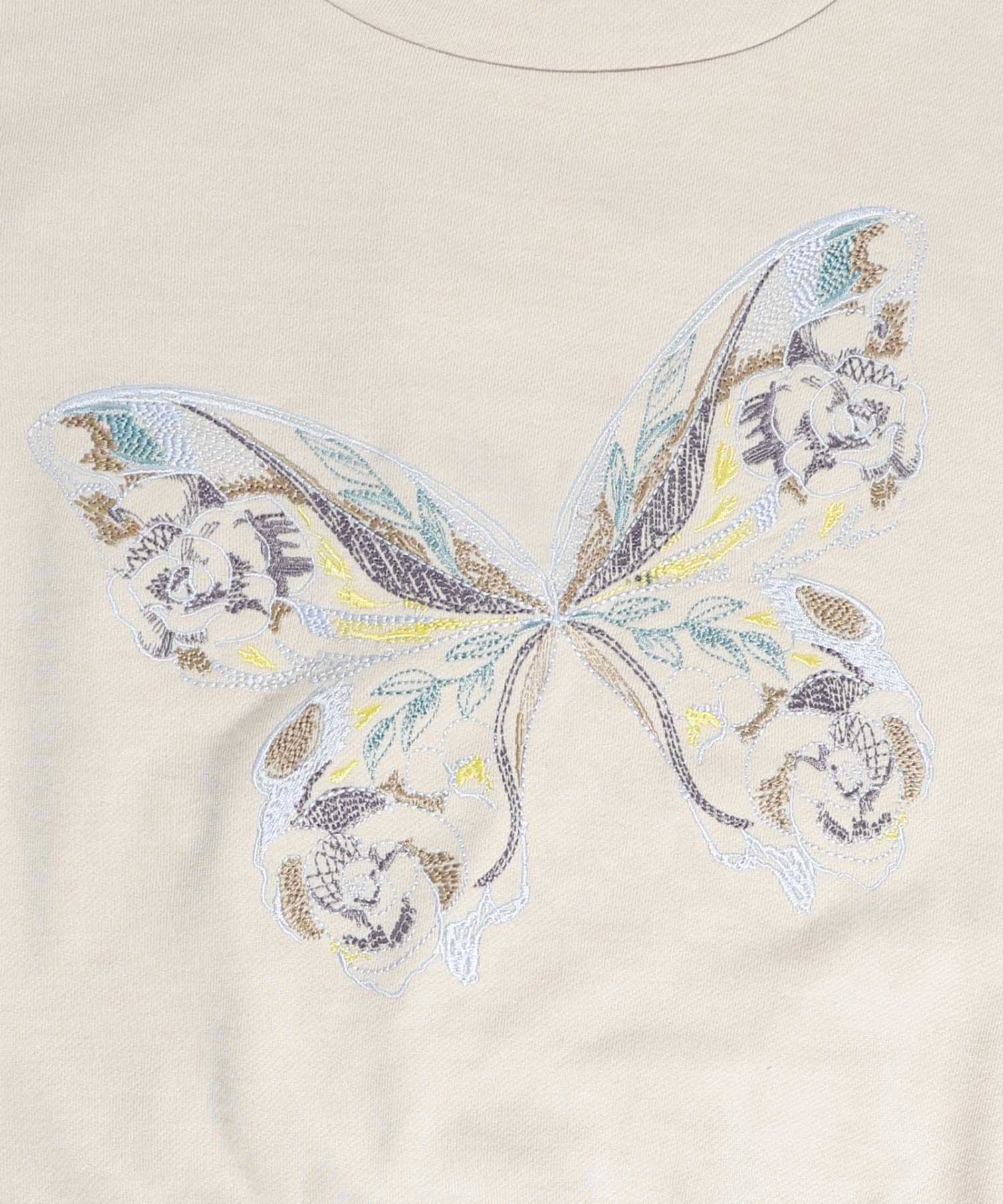 セール】スカラー ScoLar 蝶花刺繍プルオーバー(505834992