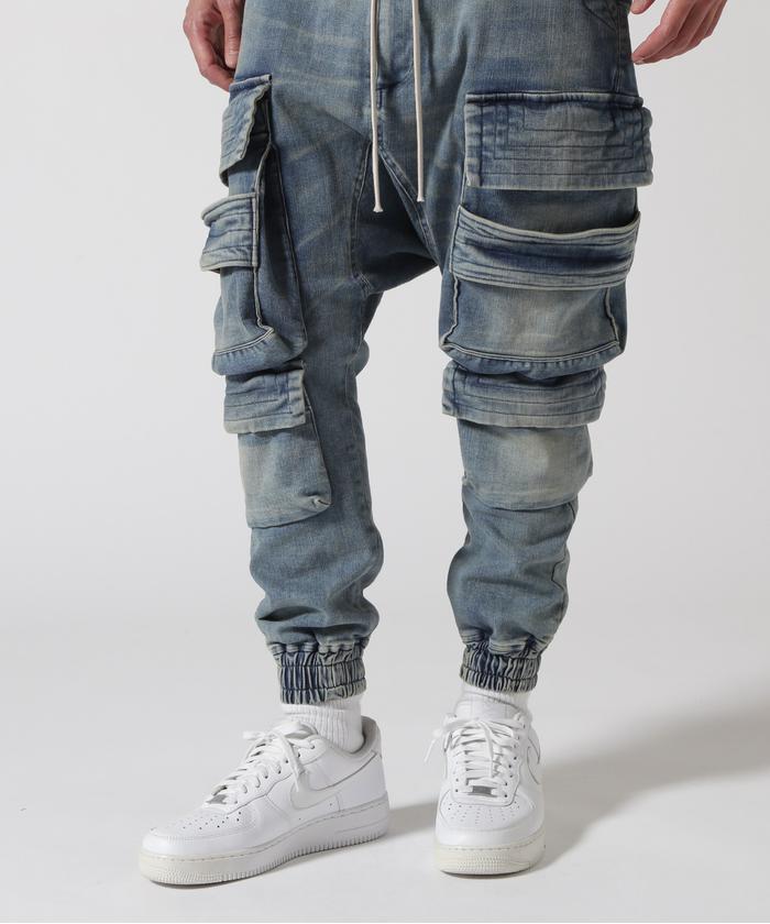 A.F ARTEFACT/Stretch Denim Sarouel Easy(505838418
