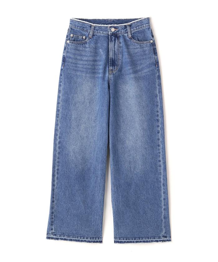 Nina Ricci>>ハイライズワイドレッグジーンズ WIDE-LEG HIGH-RISE FULL-LENGTH JEANS ワイドレッグハイライズ