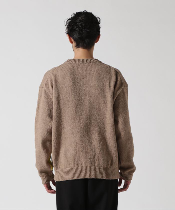 YOKE/ヨーク/Intarsia Crewneck Sweater ニット