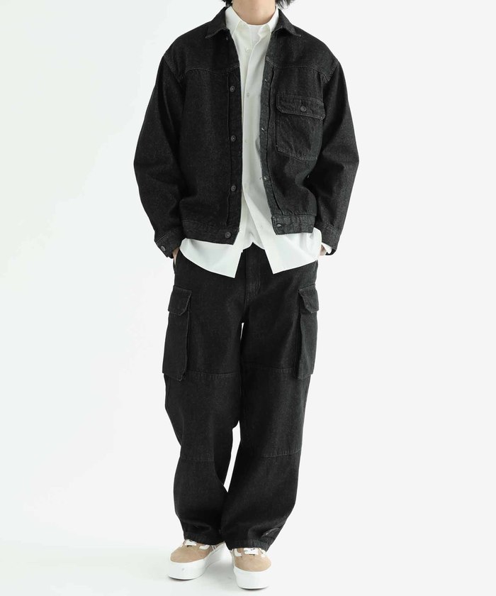 コットンUSA】ビックシルエット デニムジャケット