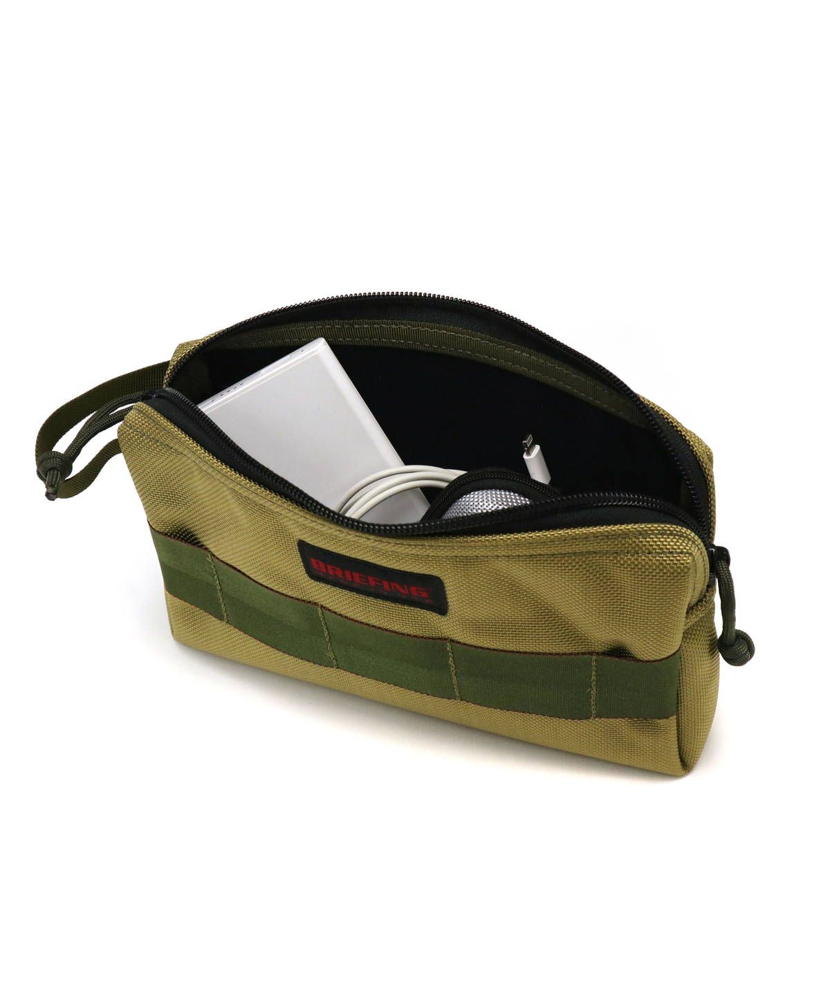 BRIEFING ネイビー ナイロン ポーチ DRAWSTRING POUCH （Mサイズ）CS（ドローストリングポーチ（M