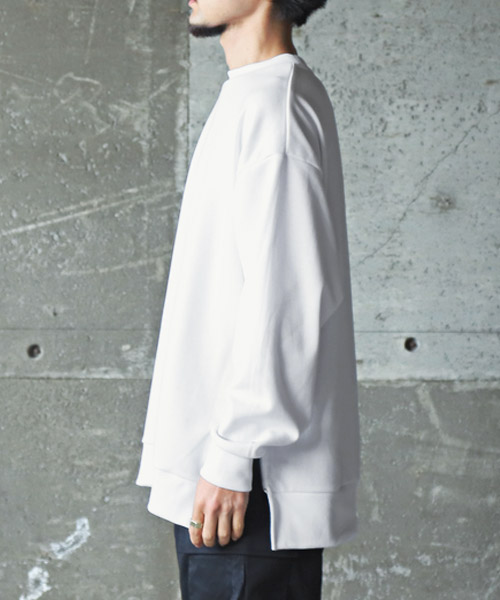 ラグスタイル LUXSTYLE サイドZIPクルーネックトレーナー