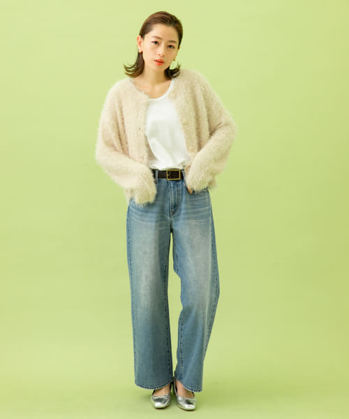 セール 50%OFF】フリンジニットカーディガン(505843415 セール 50%OFF】フリンジニットカーディガン(505843415