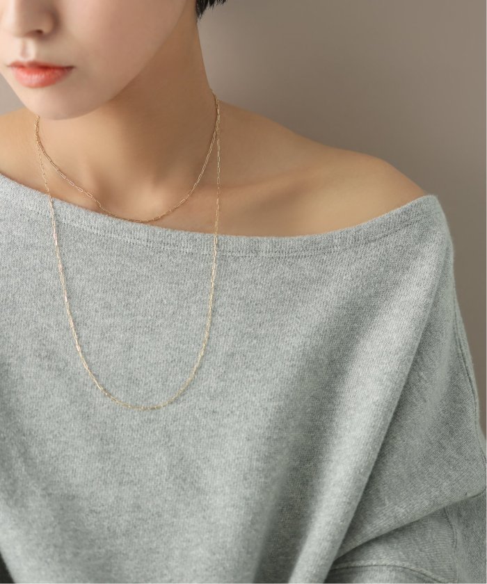 ペーパークリップチェーン60cmネックレス K10(505843559) | リラ
