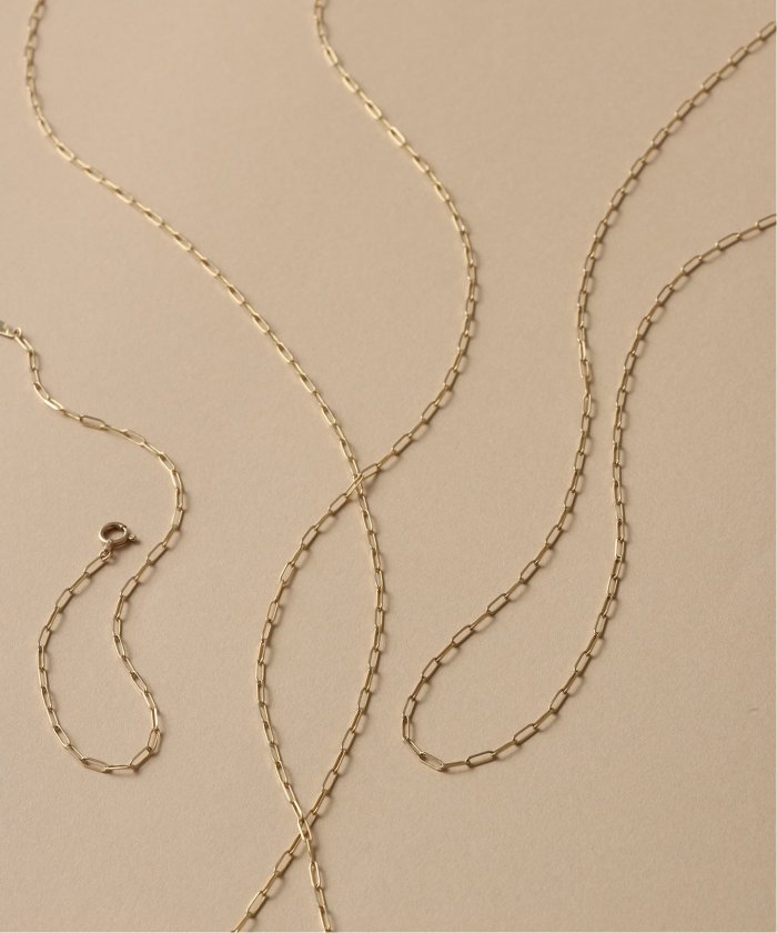☆関税/送料込み☆【ELEGATTO】ペーパークリップ ネックレス ペーパークリップチェーン60cmネックレス K10(505843559) | リラ