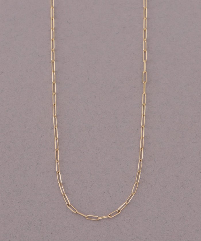 ☆関税/送料込み☆【ELEGATTO】ペーパークリップ ネックレス ペーパークリップチェーン60cmネックレス K10(505843559) | リラ