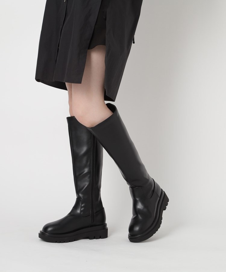 楽天市場】美シルエットフラットロングブーツ レディース ブーツ