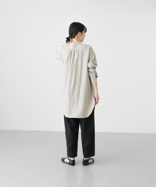 リネンチュニックシャツ(505844533) | かぐれ(KAGURE) - d fashion