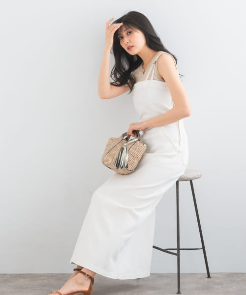 セール】『別注』Lee×ROSSO BELTED CAMISOLE DRESS(505844551
