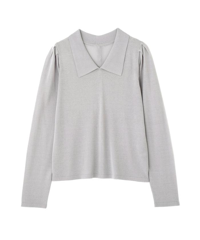 セール 50%OFF】シアー襟付きニット(505813196