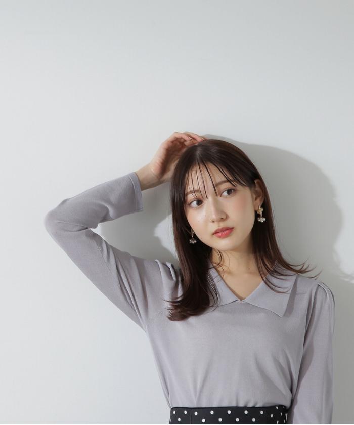 セール 50%OFF】シアー襟付きニット(505813196