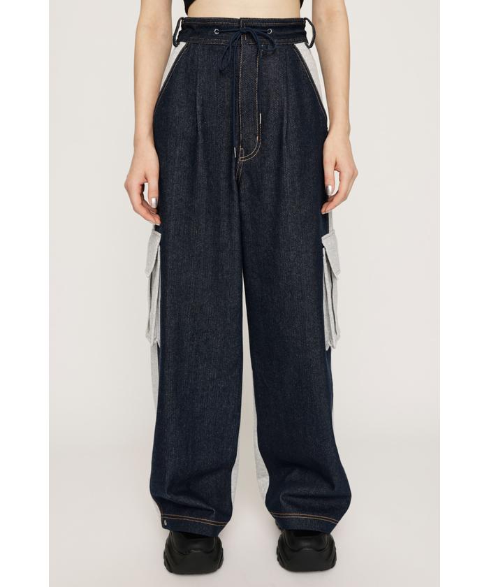 SLY スライ COMBI RELAX CUT デニムパンツ スウェット セール 50%OFF】COMBI RELAX CUT パンツ(505844786) | スライ