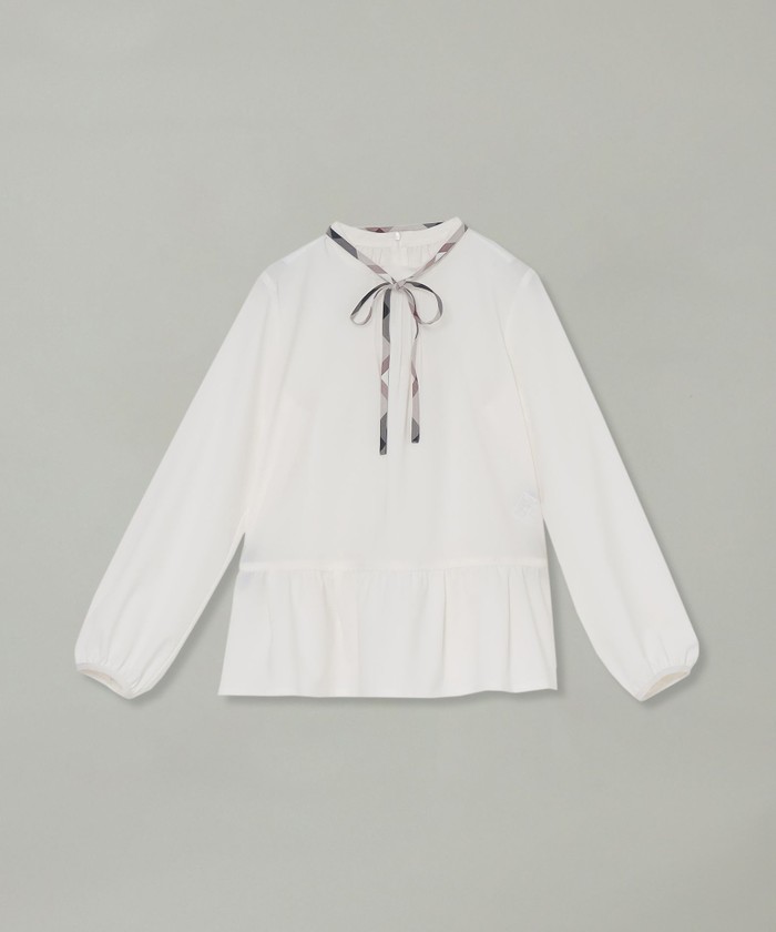 セール 21%OFF】ミディアムシンセティックペプラムブラウス