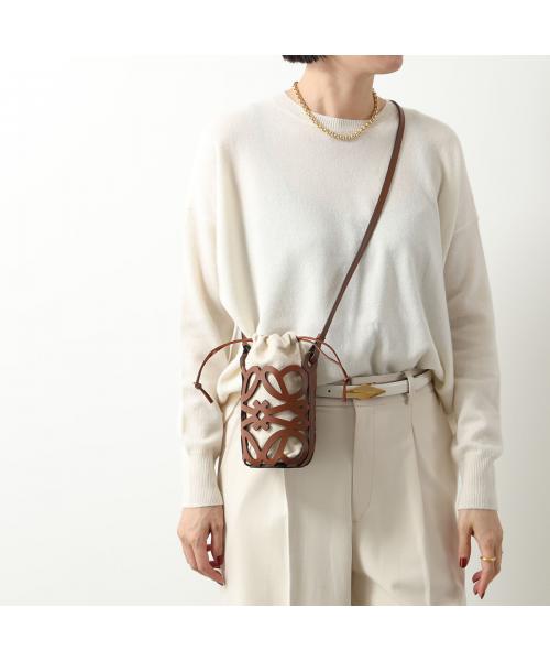 ロエベ LOEWE ラフィア シリンダーポケット ショルダーバッグ