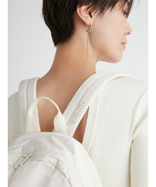 emmi atelier】eco メッシュミニギャザーボディーバックパック