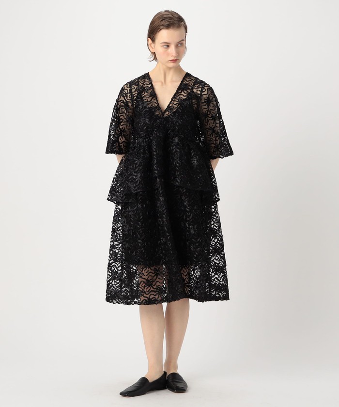 送料込/関税込■GANNI■リボンディテールのデニムミニドレス セール 40%OFF】GANNI リボンミニドレス(505846766