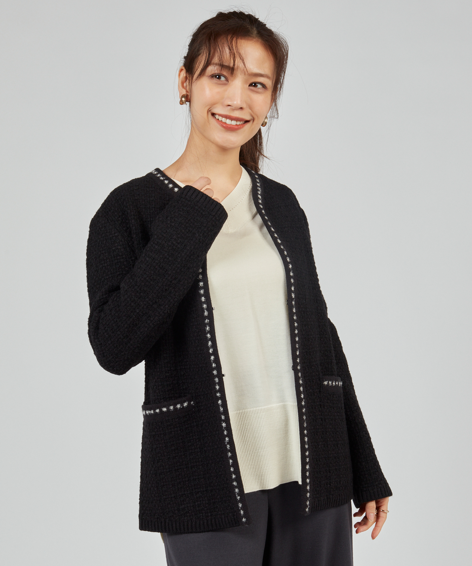 セオリーリュクス ピンク ナイロン フード付き ジャケット（FALL