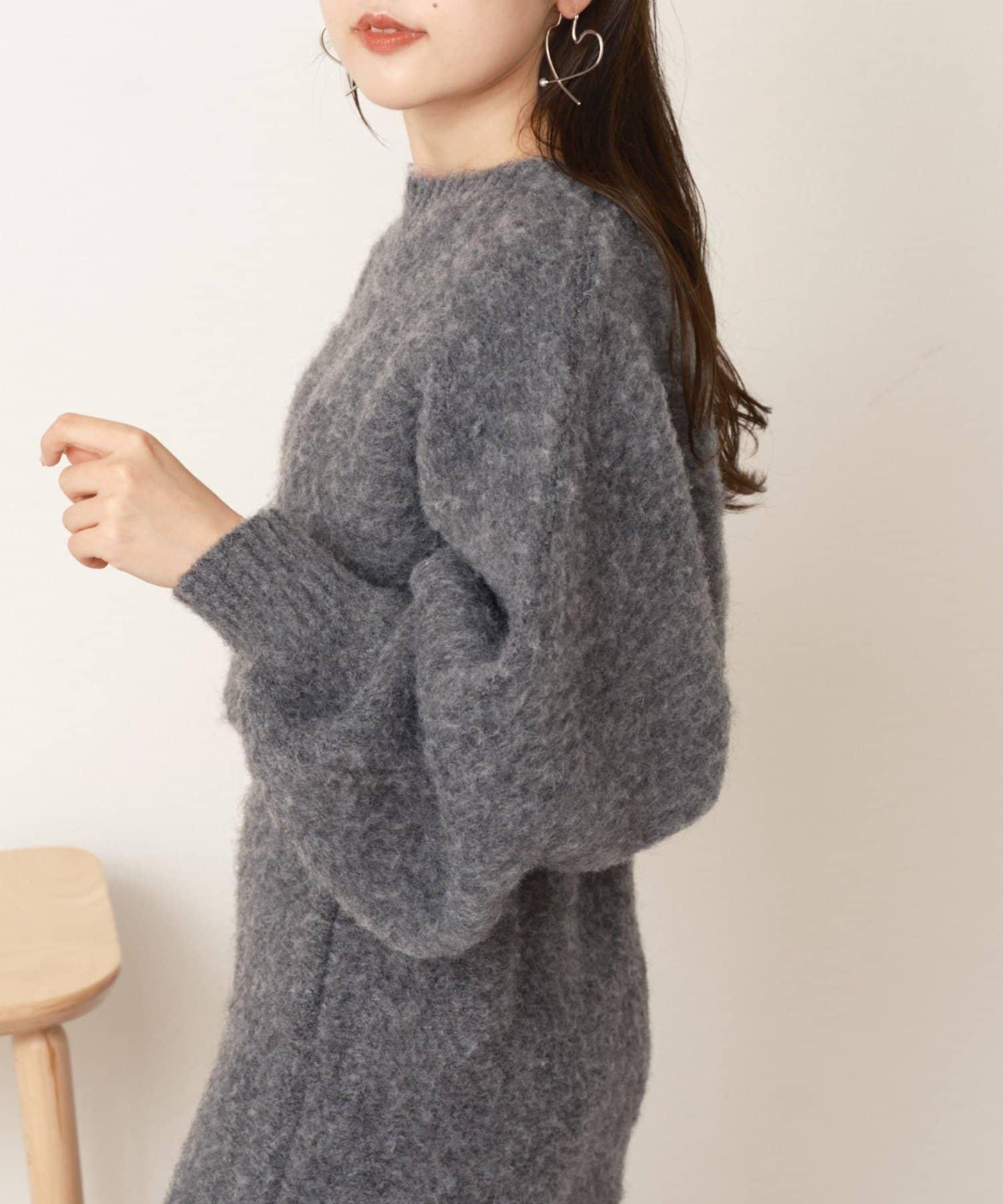 セール 64%OFF】【Chico】ジャガードドルマンミニニット
