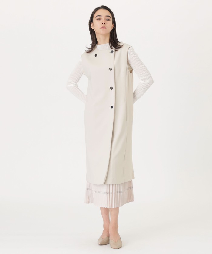 クーポン】【セール60%OFF】【着回し抜群】ロングジレ(505833899