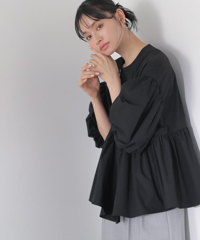 ★美品★ NATURAL BEAUTY BASIC ペプラムバルーンブルゾン M NATURAL BEAUTY BASIC ペプラムバルーンブルゾン Mサイズ