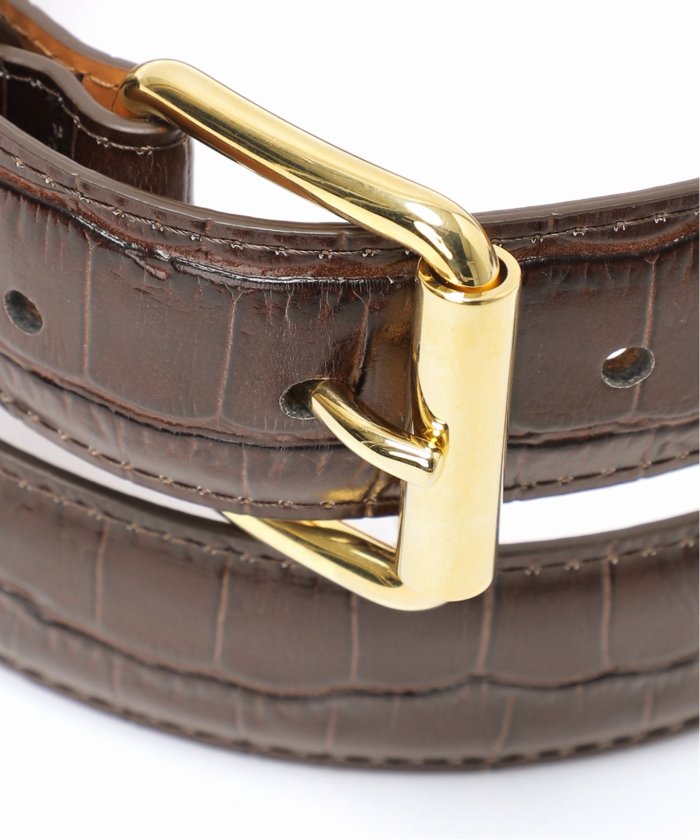 MAISON BOINET/メゾンボワネ】30MM BELT IN CALF PRINTED
