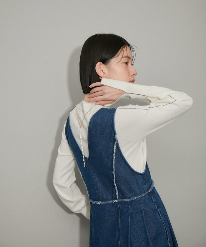 新しいエルメス WEB限定】ジップアップデニムワンピース(505847688) | エ アダム ワンピース