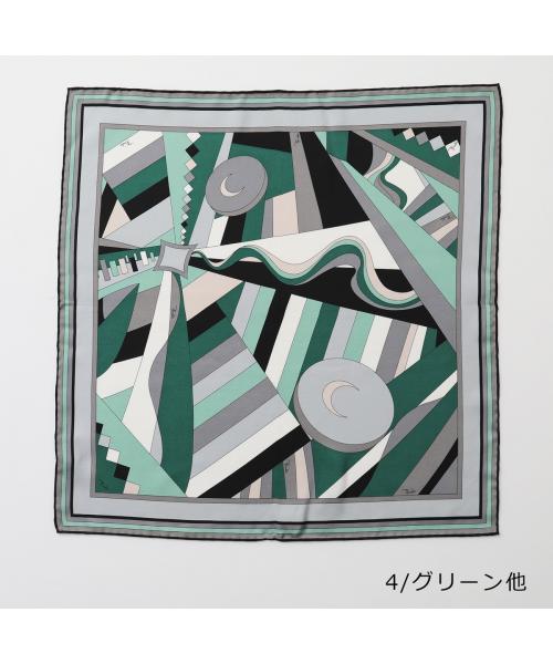 EMILIO PUCCI エミリオプッチ シルクスカーフ 大判 キズ汚れ無し EMILIO PUCCI エミリオプッチ シルクスカーフ 大判 キズ汚れ無し