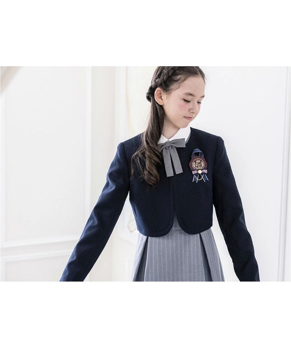 卒業式スーツ女の子卒服上品白襟ワンピース(503298105) | キャサリン 