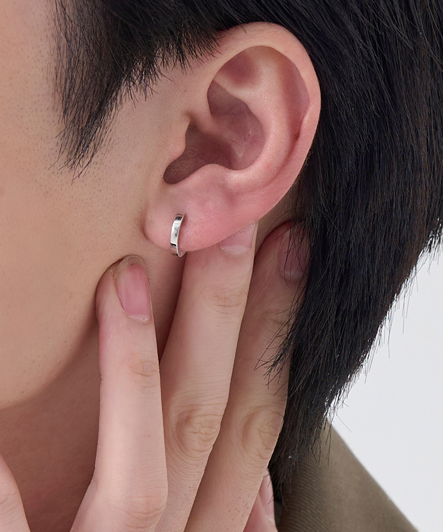 2025新商品 ジュピター JUPITER 【K10】ストレートフープピアス/片耳/ ユニ アクセサリー
